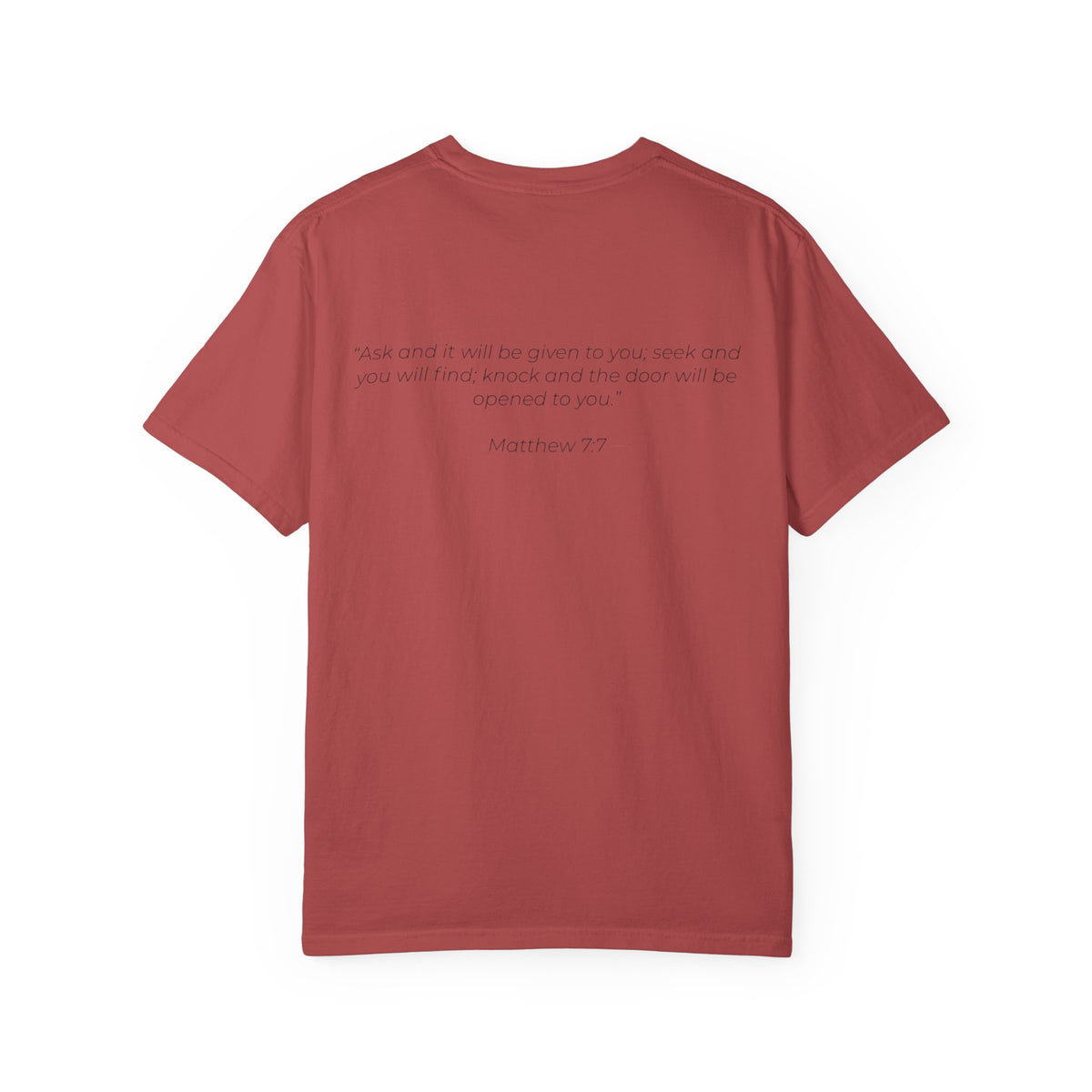 Ask Seek Knock Matthew 7:7 T-Shirt