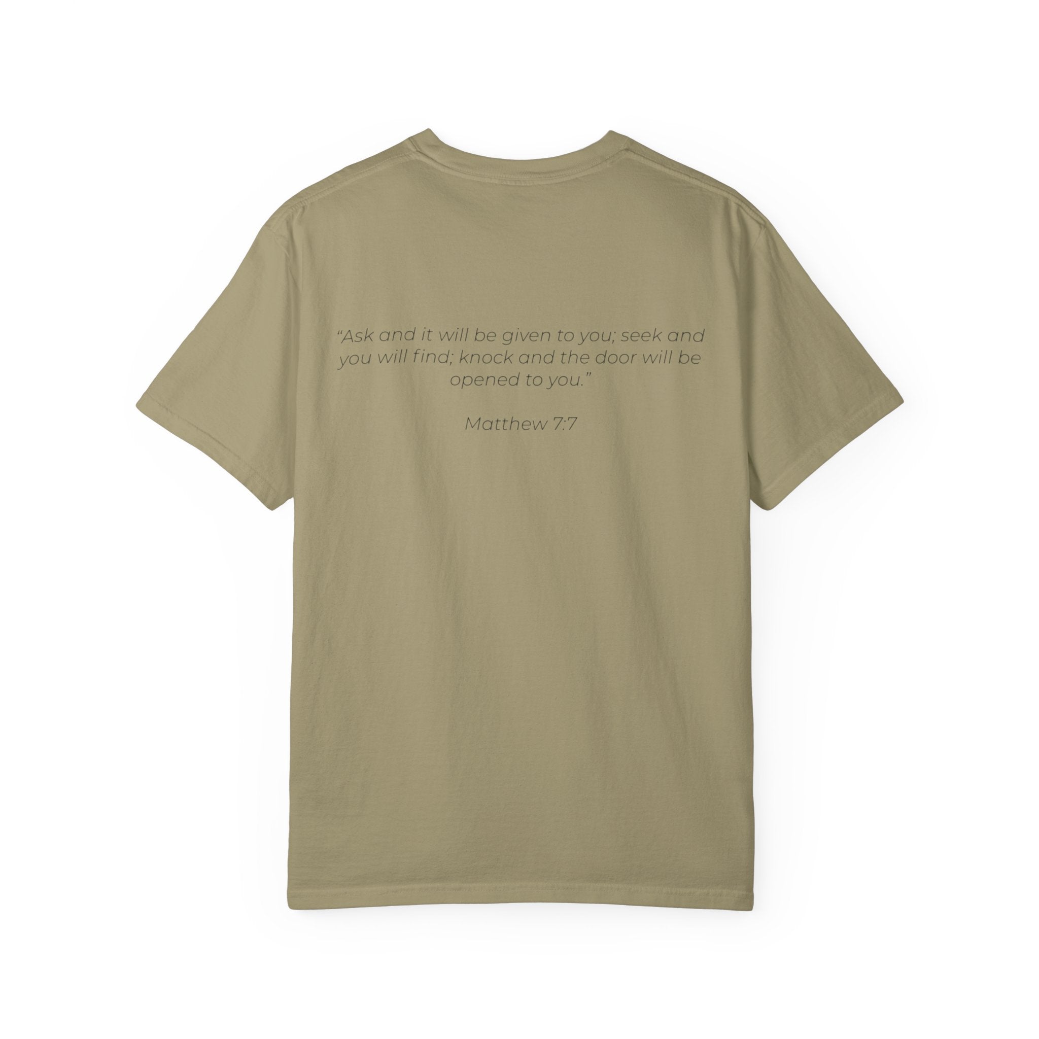Ask Seek Knock Matthew 7:7 T-Shirt