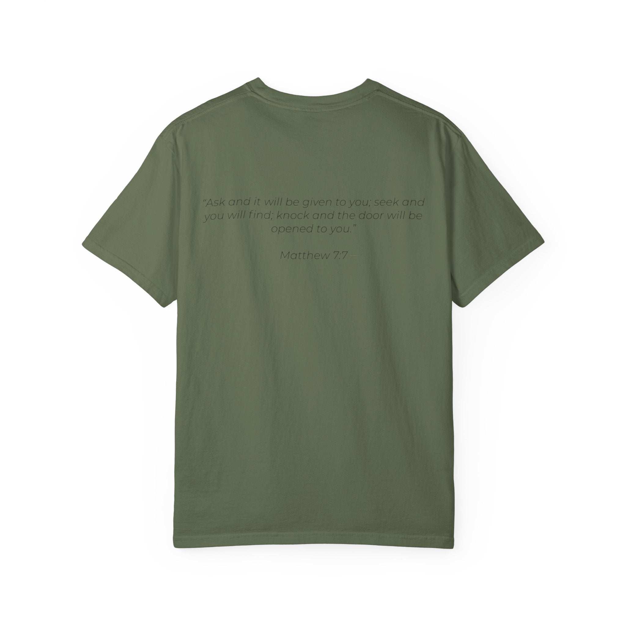 Ask Seek Knock Matthew 7:7 T-Shirt